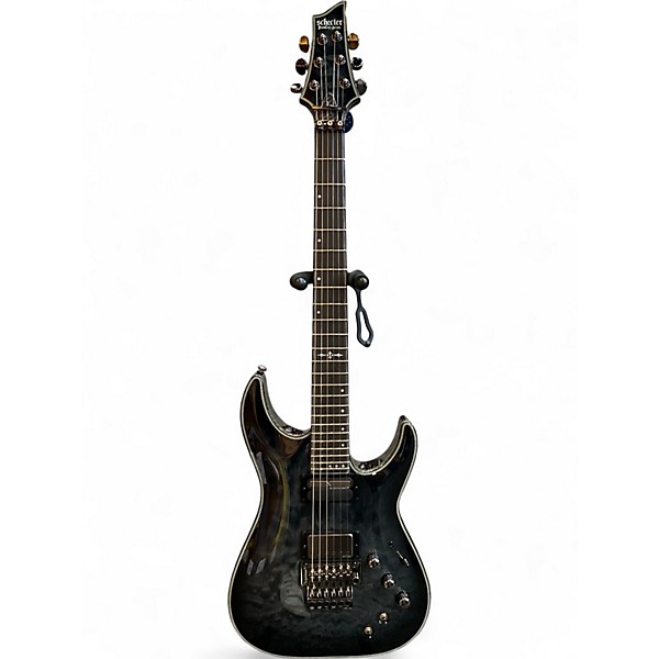 Used Schecter Guitar Research HELLRAISER HYBRID C-1 FR Trans Black Solid Body Electric Guitar