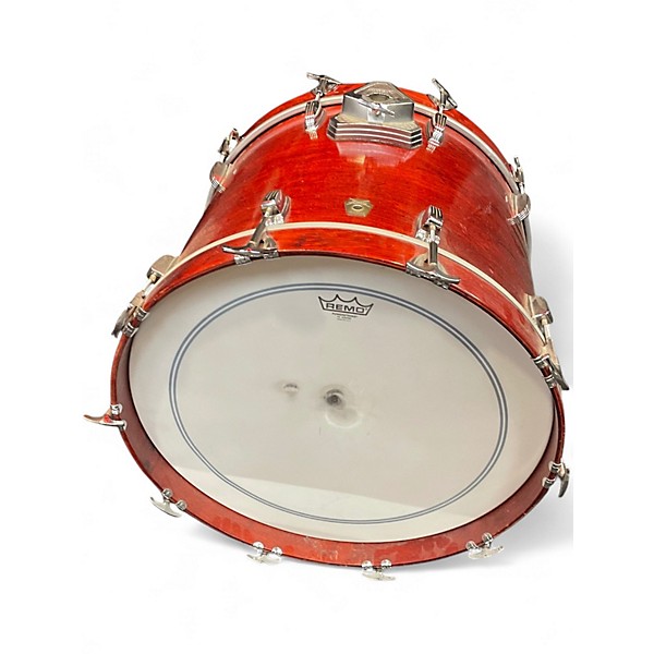 Vintage 1980s Ludwig 4 Piece Classic Maple Redwood Drum Kit