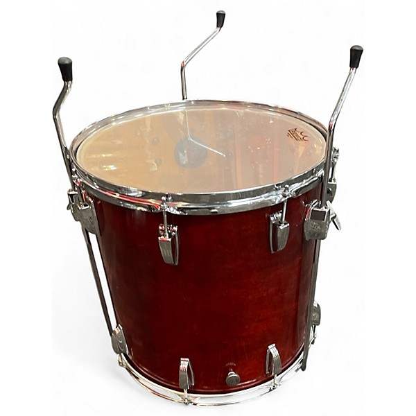 Vintage 1980s Ludwig 4 Piece Classic Maple Redwood Drum Kit