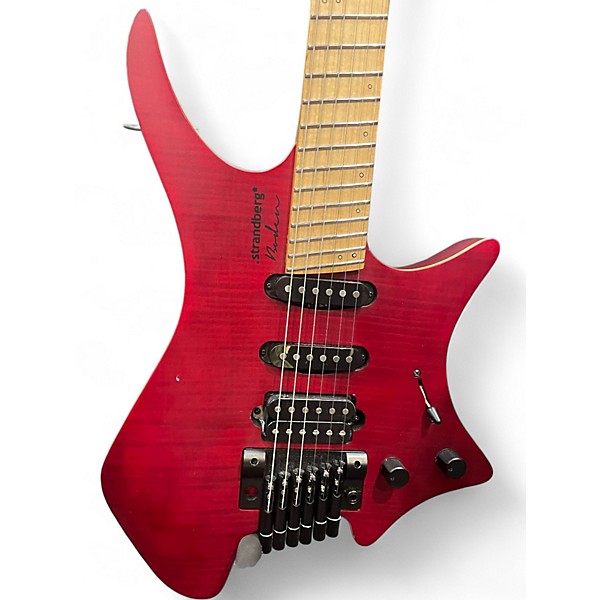 Used Standberg Boden Standard NX HSS Red Flame Maple Solid Body Electric Guitar