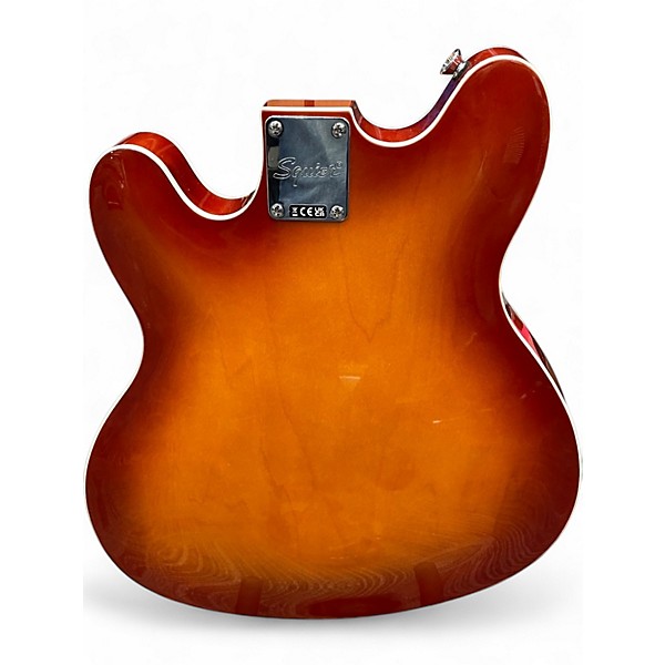 Used Squier Affinity Series Starcaster Sienna Sunburst Hollow Body Electric Guitar