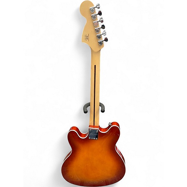 Used Squier Affinity Series Starcaster Sienna Sunburst Hollow Body Electric Guitar
