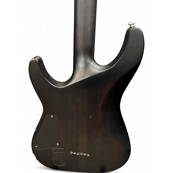 Used Schecter Guitar Research C1 Platinum Trans Black Solid Body Electric Guitar