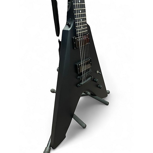 Used ESP LTD JAMES HETFIELD SIGNATURE VULTURE Black Solid Body Electric Guitar