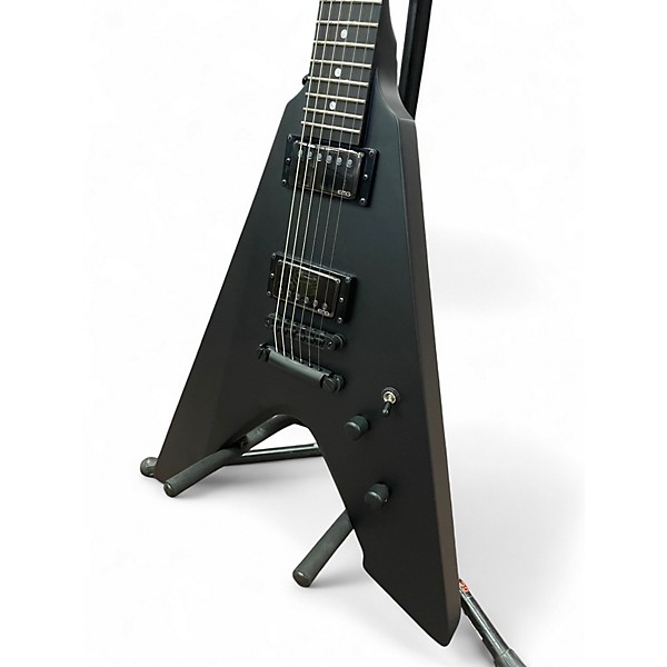 Used ESP LTD JAMES HETFIELD SIGNATURE VULTURE Black Solid Body Electric Guitar