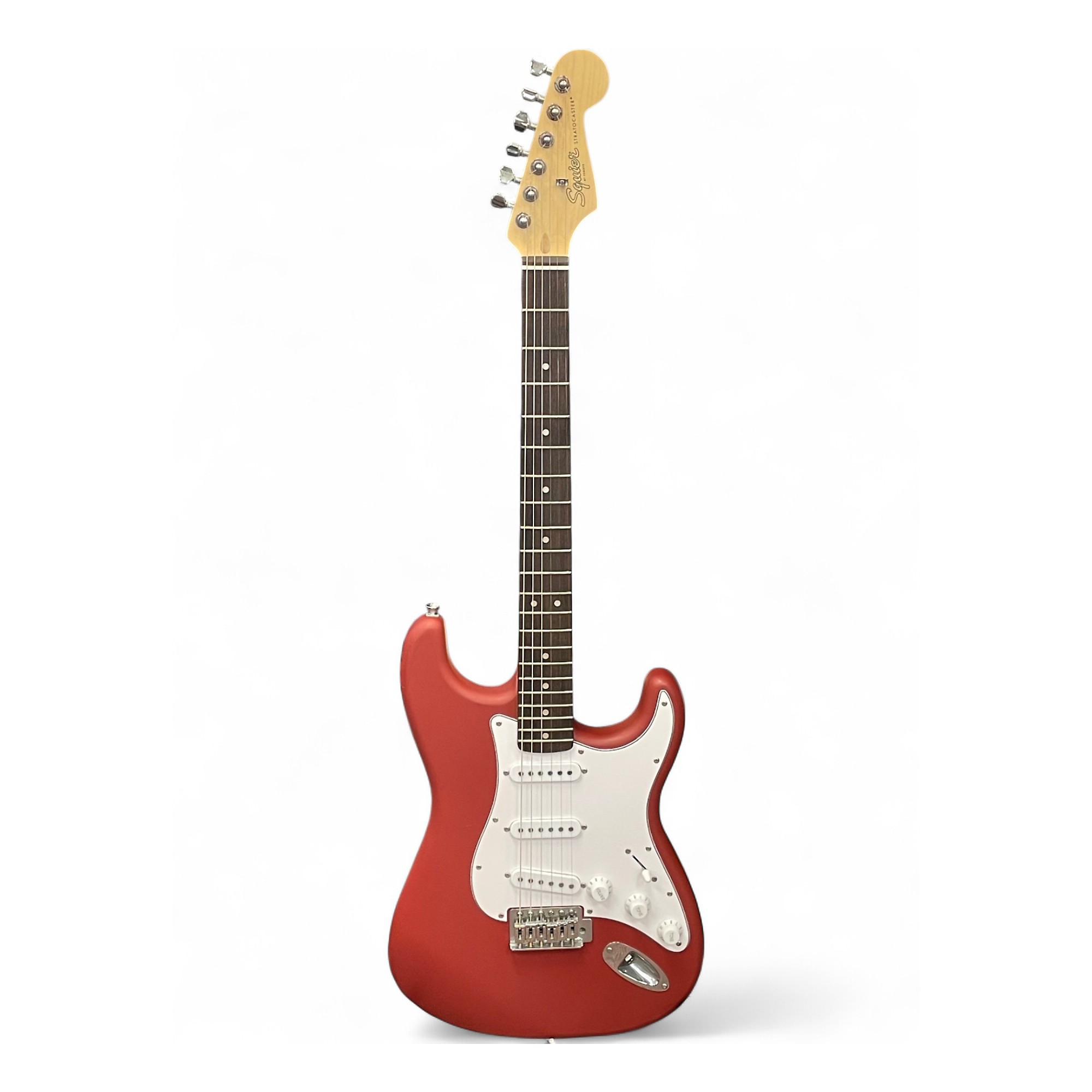 Used 2024 Squier Debut Series Stratocaster Satin Dakota Red