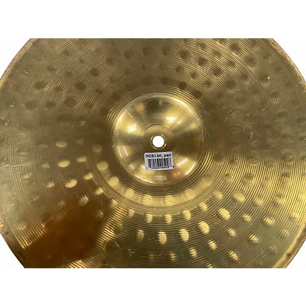 Used MEINL 13in HCS Hi Hat Pair Cymbal