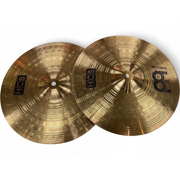 Used MEINL 13in HCS Hi Hat Pair Cymbal