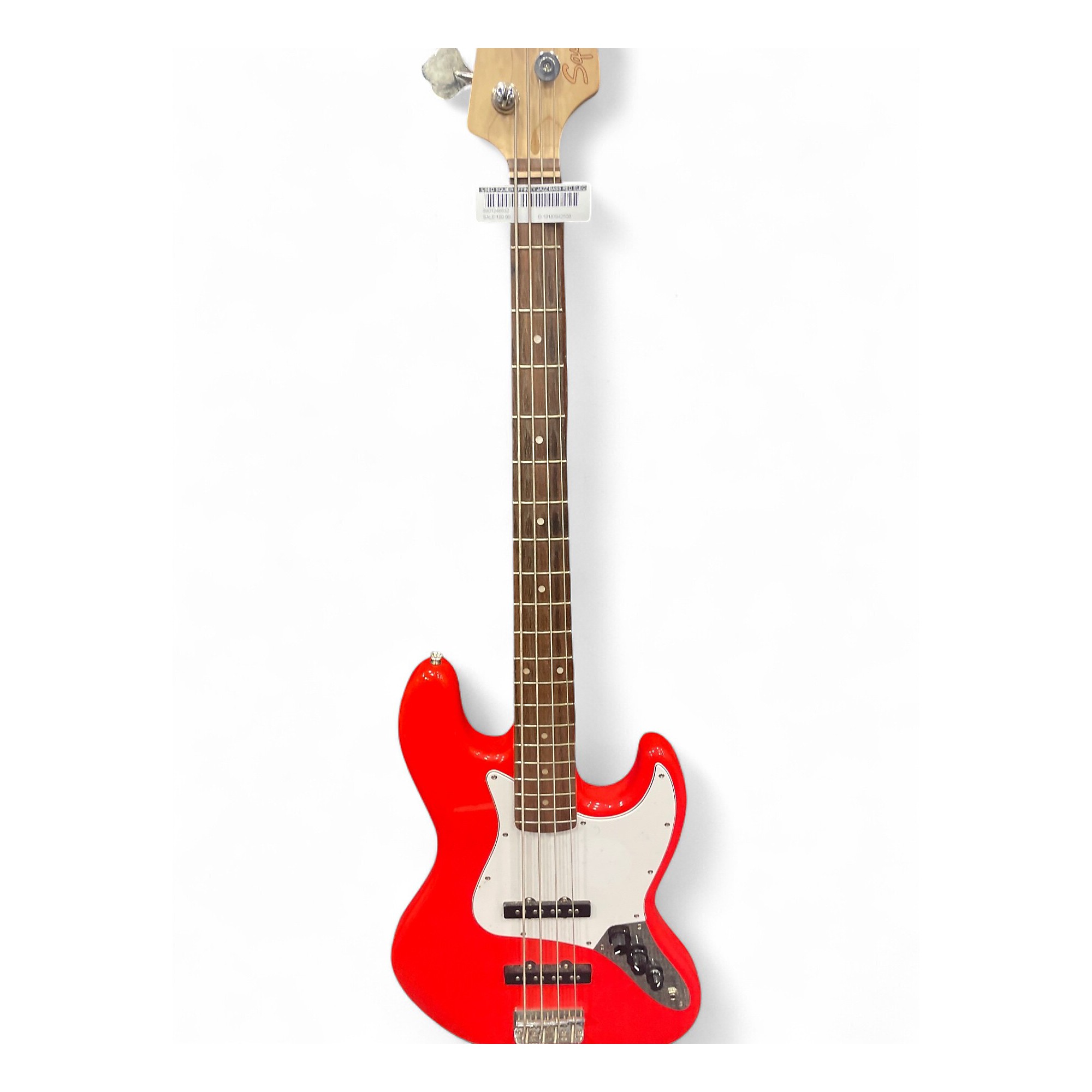 Used Squier Affinity Jazz Bass RED Electric Bass Guitar RED