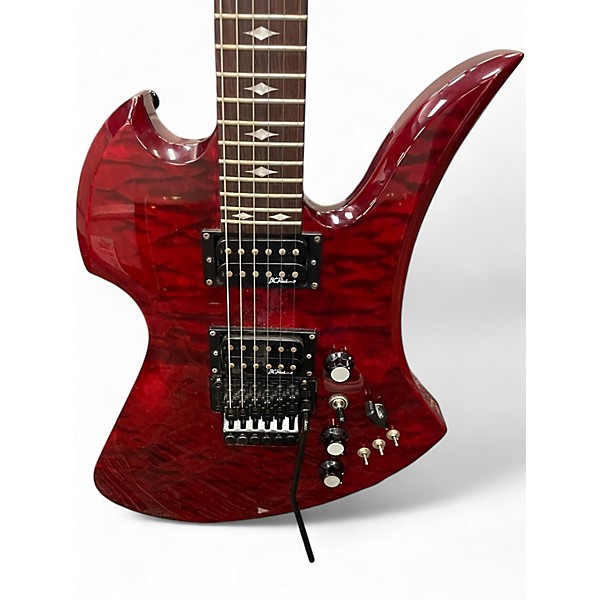 Used B.C. Rich Mockingbird ST Crimson Red Trans Solid Body Electric Guitar