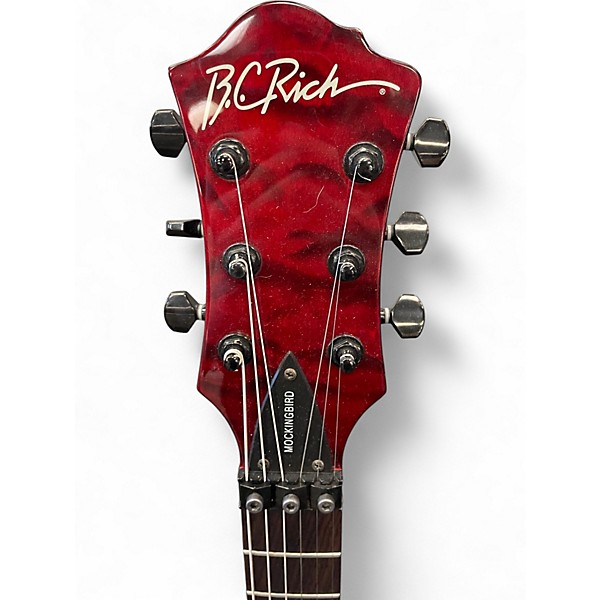 Used B.C. Rich Mockingbird ST Crimson Red Trans Solid Body Electric Guitar