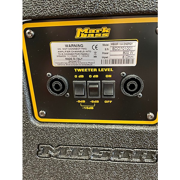 Used Markbass MB58R 104 ENERGY Bass Cabinet