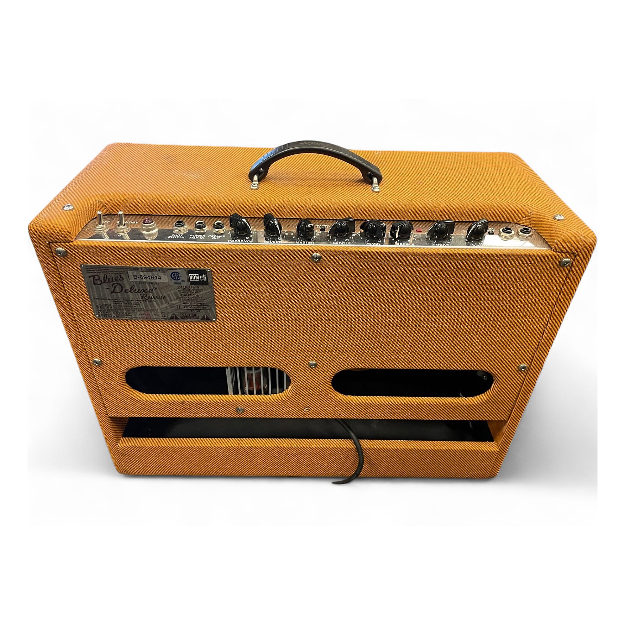 Used Fender Blues Deluxe Reissue 40W 1x12 Tweed Tube Guitar