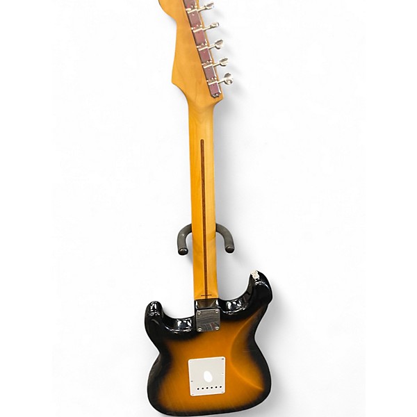 Used Fender JV MODIFIED 50S STRAT HSS 2 Tone Sunburst Solid Body Electric Guitar