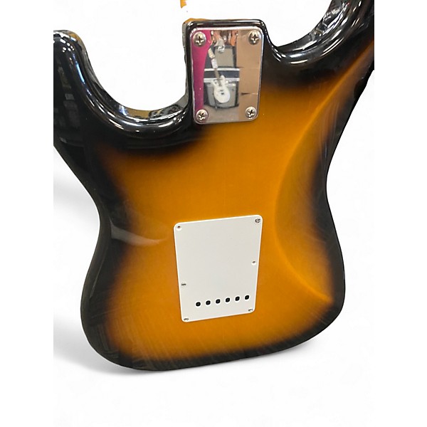 Used Fender JV MODIFIED 50S STRAT HSS 2 Tone Sunburst Solid Body Electric Guitar