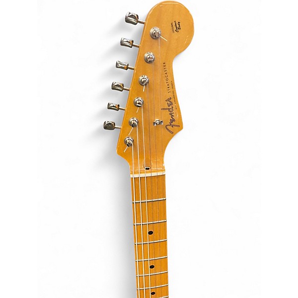 Used Fender JV MODIFIED 50S STRAT HSS 2 Tone Sunburst Solid Body Electric Guitar