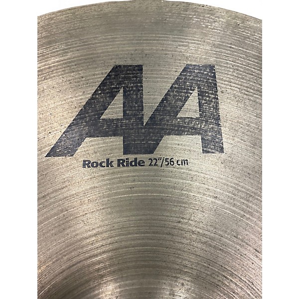 Used SABIAN 22in AA Rock Ride Brilliant Cymbal