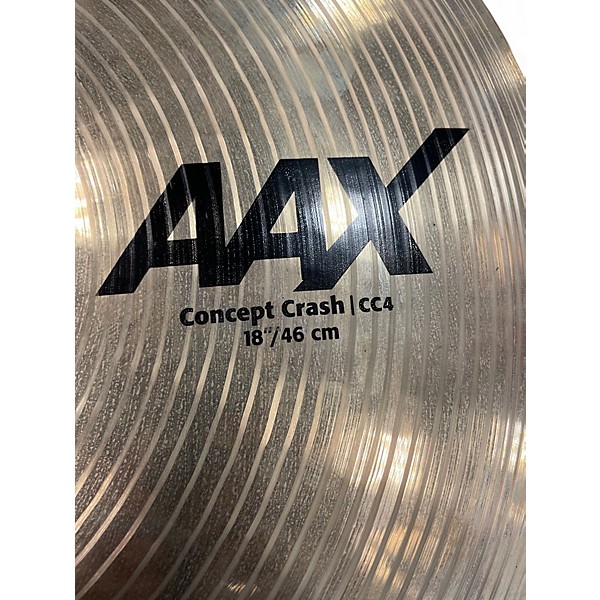 Used SABIAN 18in AAX CONCEPT CRASH Cymbal