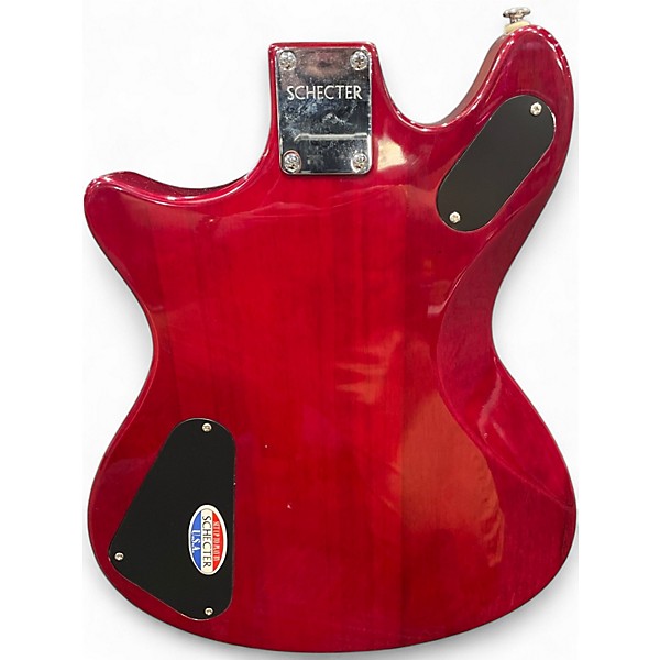 Used Schecter Guitar Research Tempest T-1 Trans Red Solid Body Electric Guitar