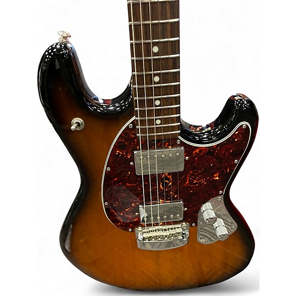 Used 2016 Ernie Ball Music Man STINGRAY VINTAGE TOBACCO SUNBURST Solid Body Electric Guitar