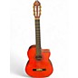 Used Washburn C5CE-A Trans Orange Classical Acoustic Electric Guitar thumbnail