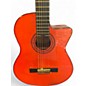 Used Washburn C5CE-A Trans Orange Classical Acoustic Electric Guitar