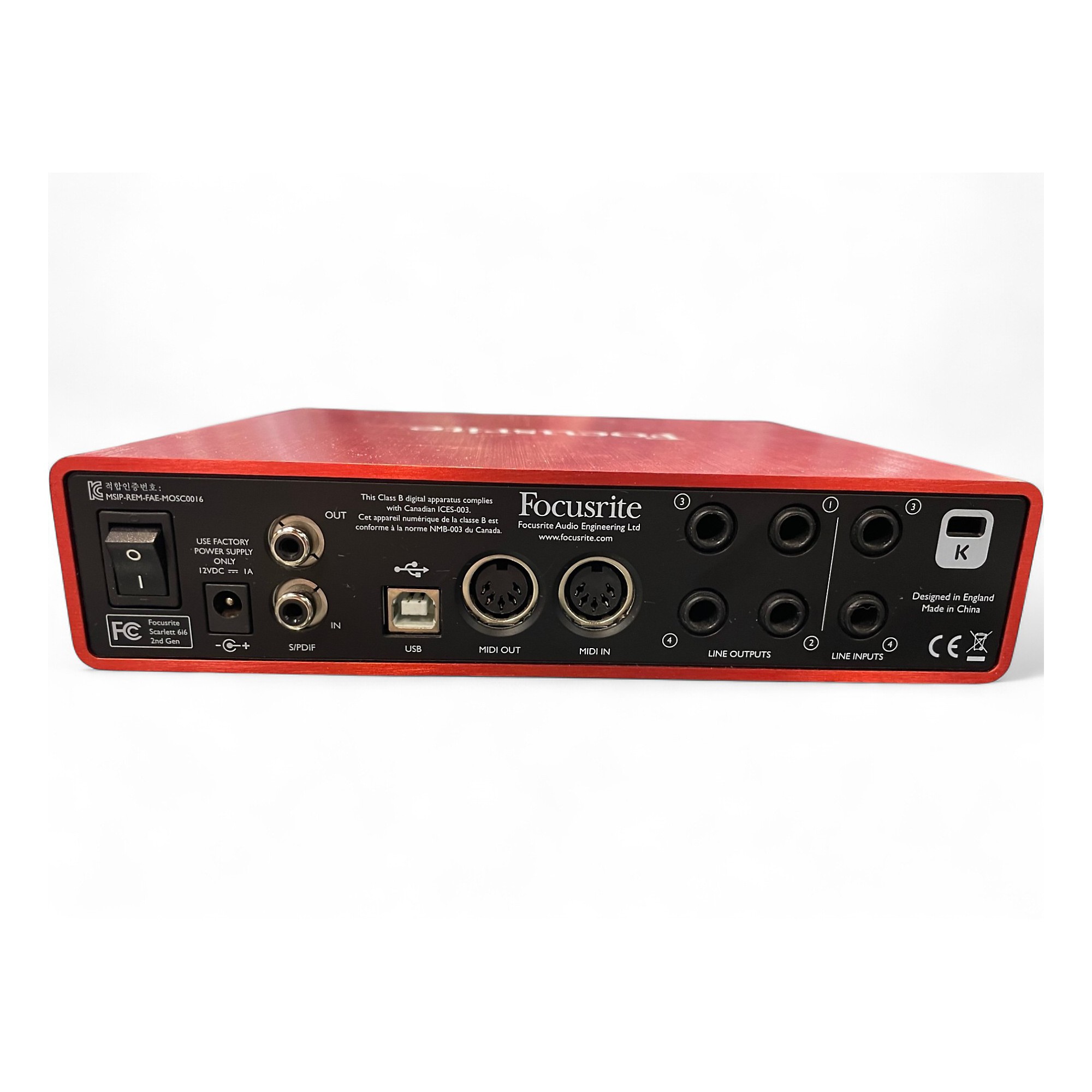 Used Focusrite Scarlett 6i6 Gen 2 Audio Interface | Guitar