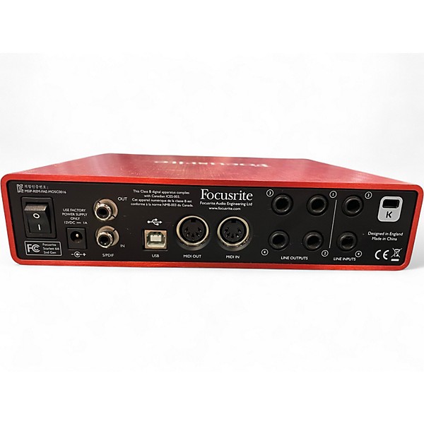 Used Focusrite Scarlett 6i6 Gen 2 Audio Interface