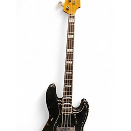 Used Fender LTD CUSTOM JAZZ BASS HREL Black Electric Bass Guitar