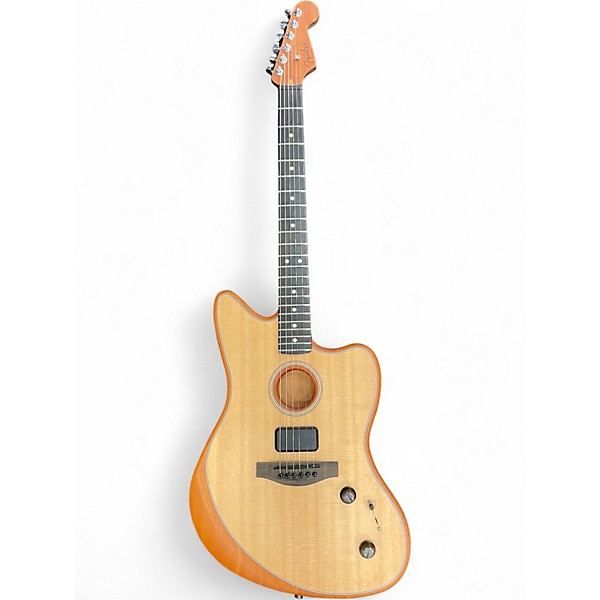 Used Fender American Acoustasonic Jazzmaster Vintage Natural Acoustic Electric Guitar