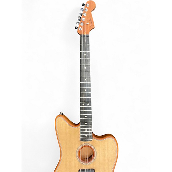 Used Fender American Acoustasonic Jazzmaster Vintage Natural Acoustic Electric Guitar