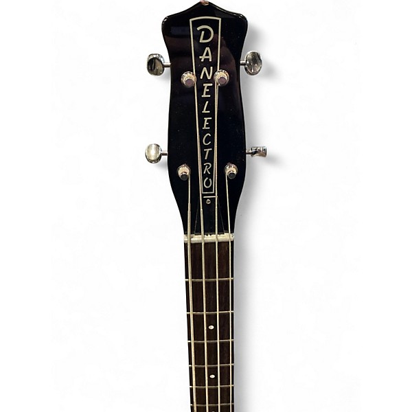 Used Danelectro Dead-On 58 Longhorn Black Electric Bass Guitar