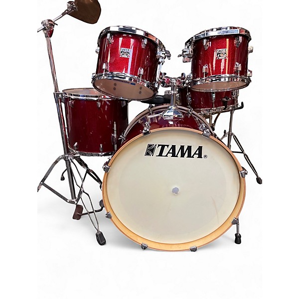Used TAMA 5 Piece SUPERSTAR CLASSIC Red Drum Kit