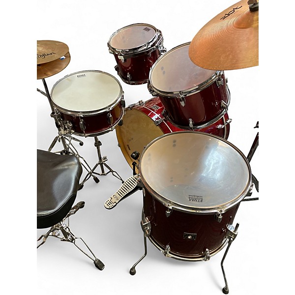 Used TAMA 5 Piece SUPERSTAR CLASSIC Red Drum Kit