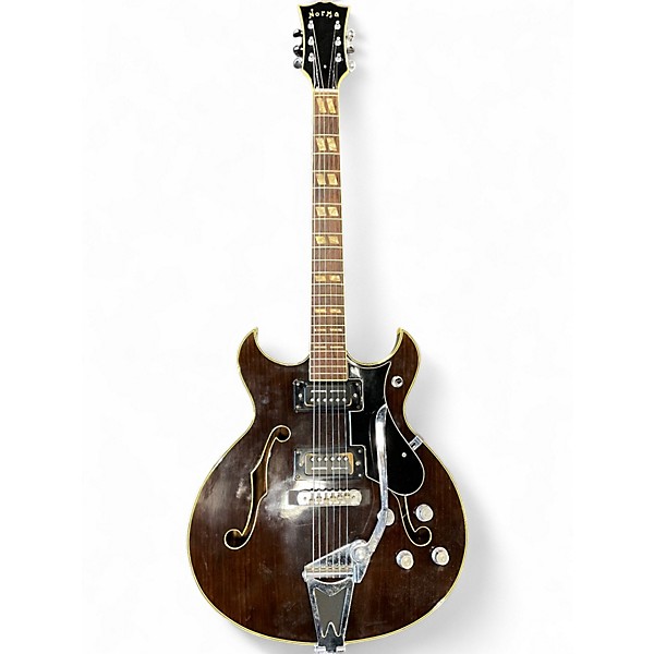 Used Norma EG665 Walnut Hollow Body Electric Guitar