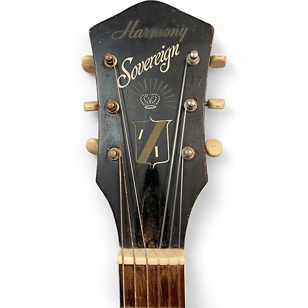 Used Harmony Sovereign II Vintage Natural Acoustic Guitar
