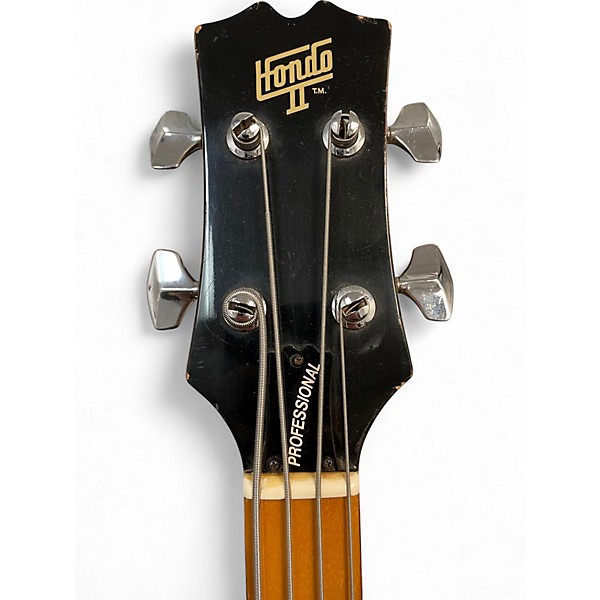 Used Hondo Ii Professional Black Electric Bass Guitar