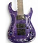 Used 2024 ESP LTD SH-7ET Brian "Head" Welch Signature 7-String Evertune Trans Purple Solid Body Electric Guitar
