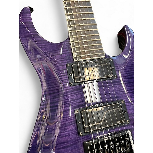 Used 2024 ESP LTD SH-7ET Brian "Head" Welch Signature 7-String Evertune Trans Purple Solid Body Electric Guitar