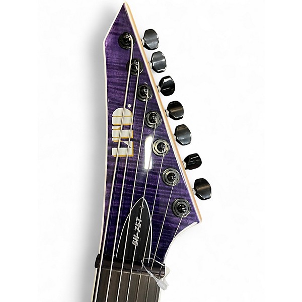 Used 2024 ESP LTD SH-7ET Brian "Head" Welch Signature 7-String Evertune Trans Purple Solid Body Electric Guitar