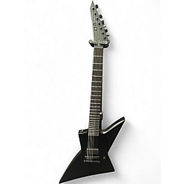 Used ESP ltd ex7 baritone black metal 7 string Satin Black Baritone Guitars