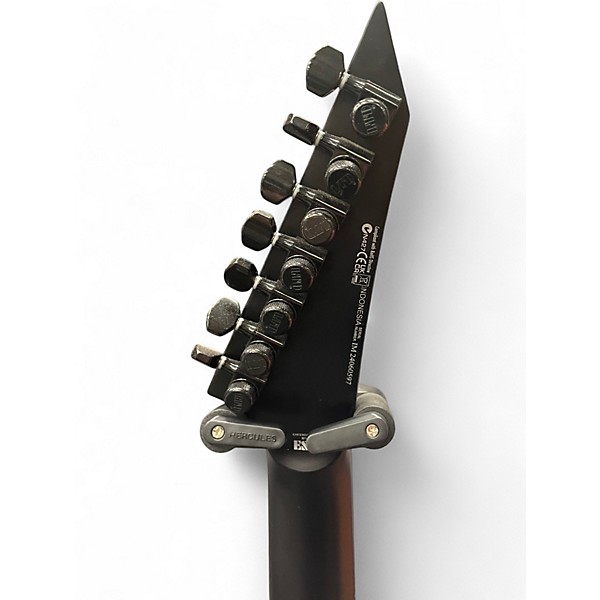Used ESP ltd ex7 baritone black metal 7 string Satin Black Baritone Guitars
