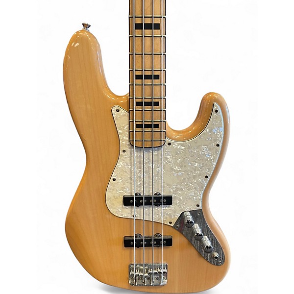 Used Squier Vintage Modified 70S Jazz Bass Natural Electric Bass Guitar