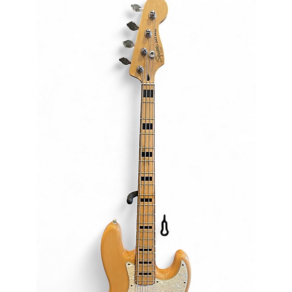 Used Squier Vintage Modified 70S Jazz Bass Natural Electric Bass Guitar