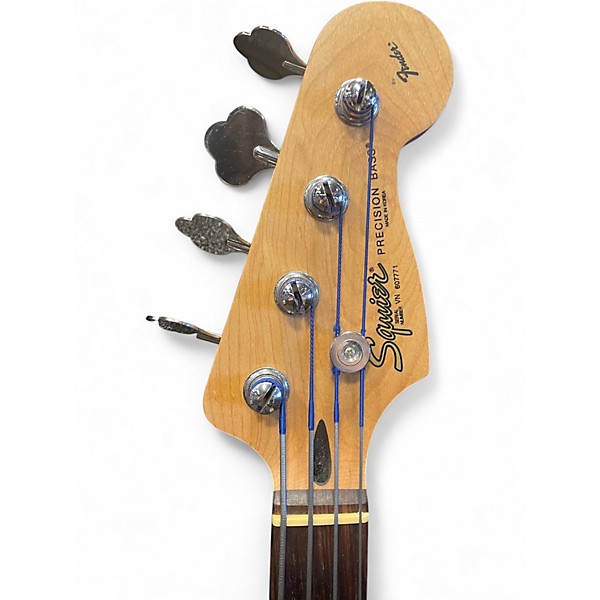 Used Squier Precision Bass MIK Black Electric Bass Guitar
