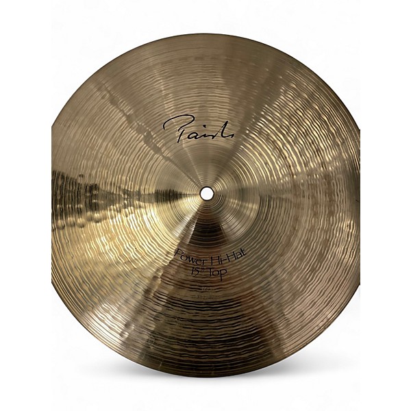 Used Paiste 15in Signature Series Power Hi-Hat (Pair) Cymbal
