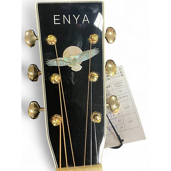 Used Enya T-10S D Natural Acoustic Electric Guitar