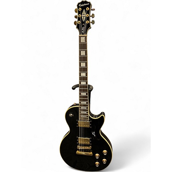 Used Epiphone Les Paul Custom Pro Black Solid Body Electric
