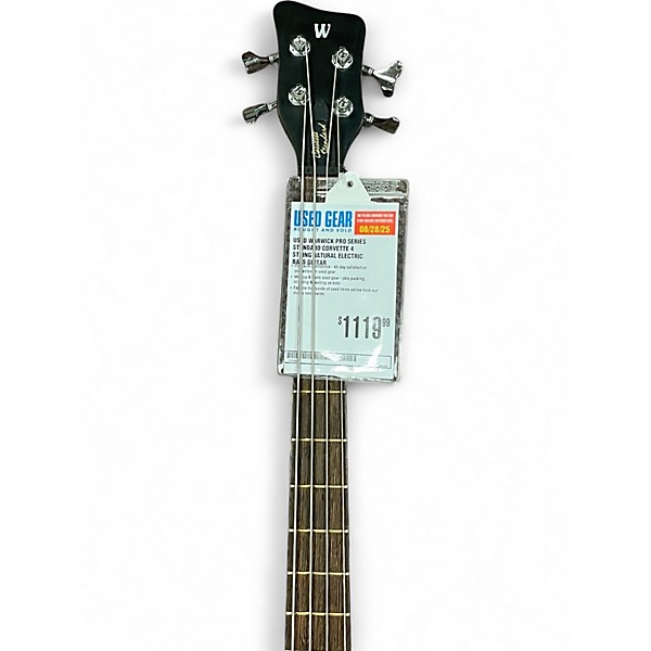 Used Warwick Pro Series Standard Corvette 4 String Natural Electric Bass Guitar