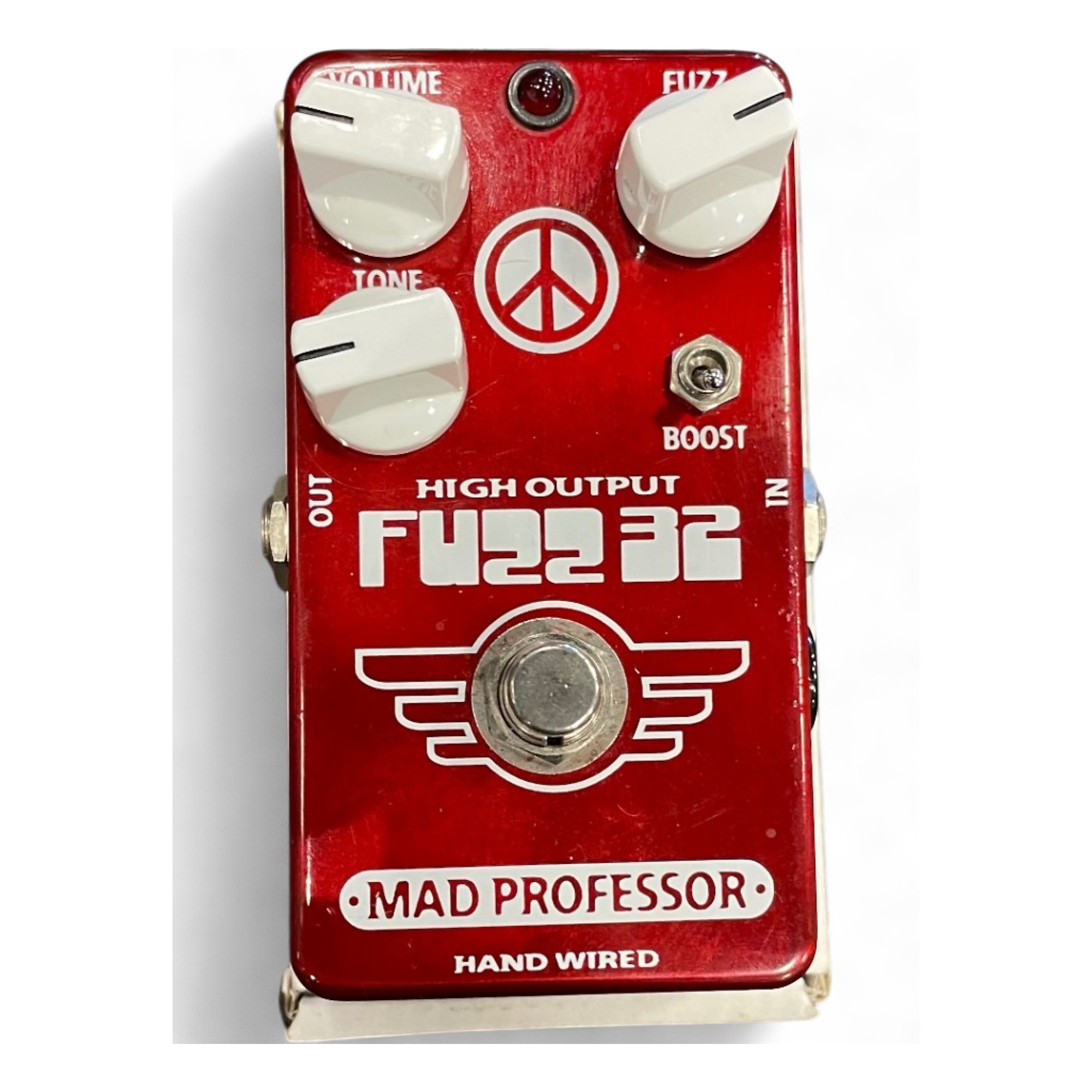 Used Mad Professor Fuzz 32 Red Hand Wired Effect Pedal